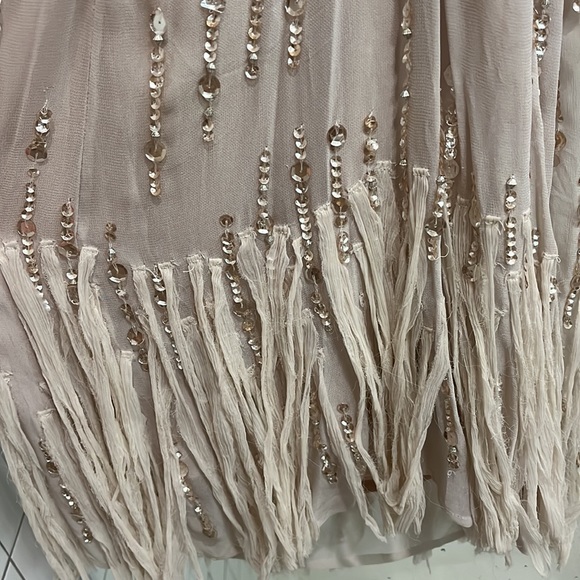Light pink sequin and fringe FP dress - Picture 3 of 4